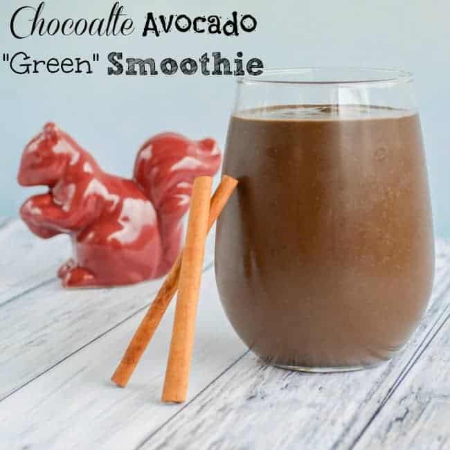 chocolate avocado green smoothie