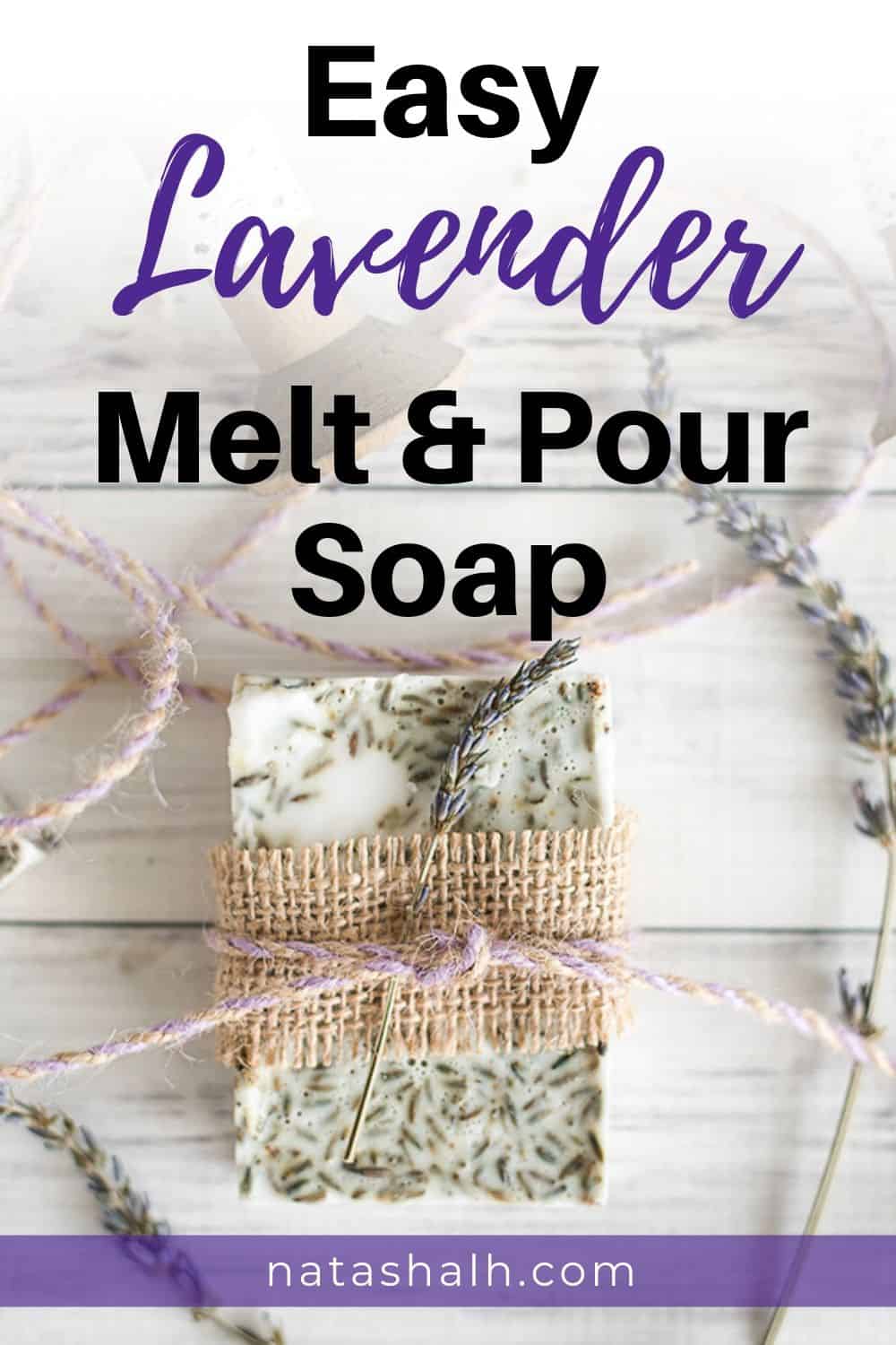 easy lavender melt and pour soap
