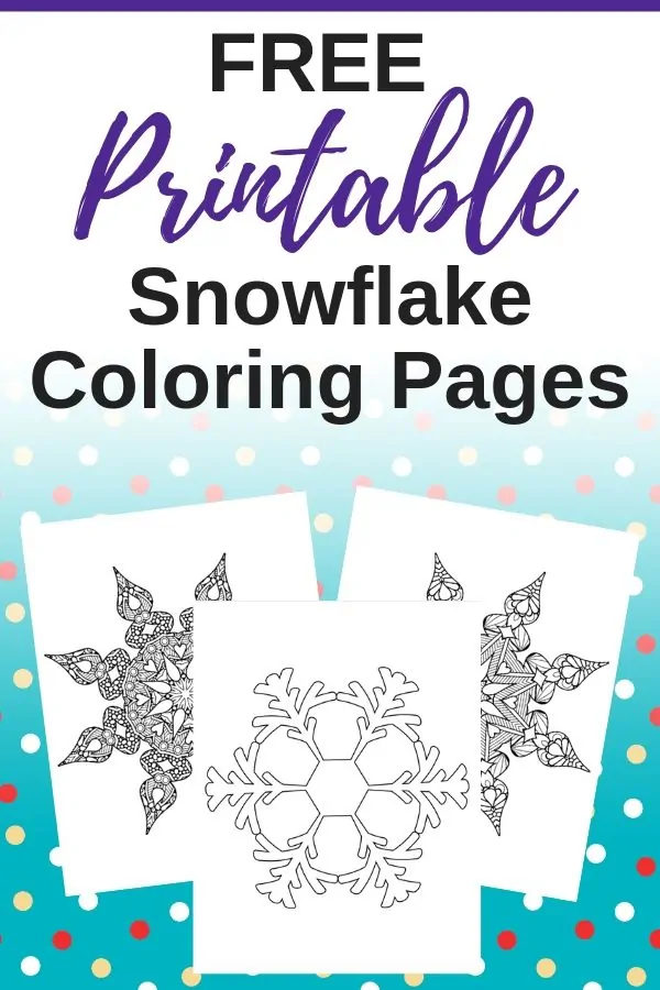 snowflake coloring pages