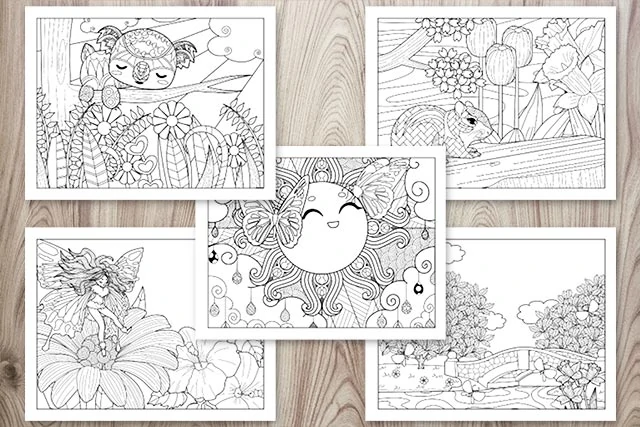 1 page coloring pages