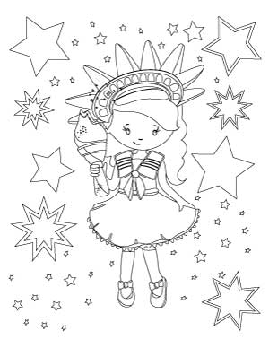 4th-of-july-girl-with-stars-coloring-page