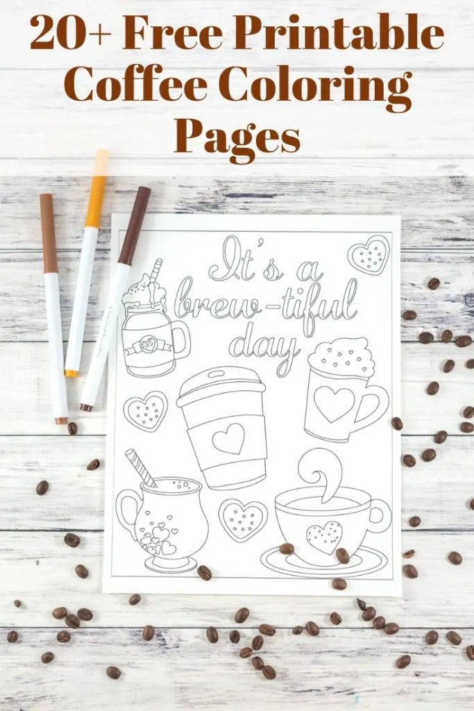 20+ Free Printable Coffee Coloring Pages