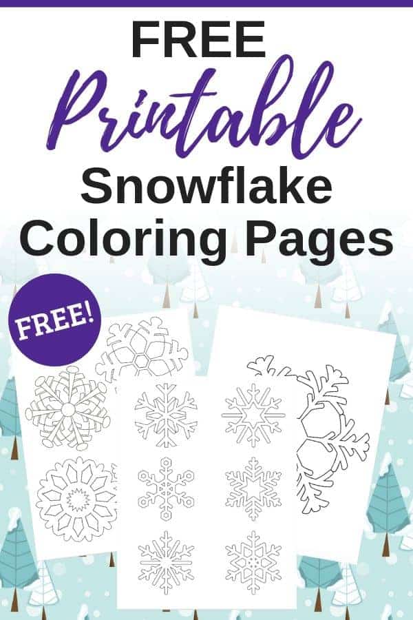 free printable snowflake coloring pages