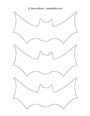 6" bat-outline
