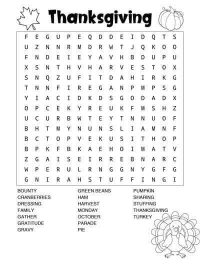 Canadian-Thanksgiving-black-and-white-word-search-preview
