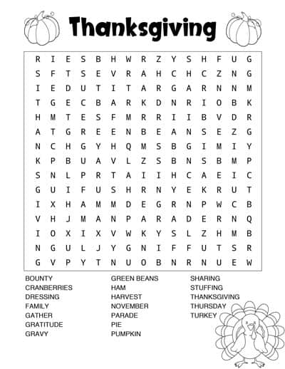 black-and-white-Thanksgiving-word-search
