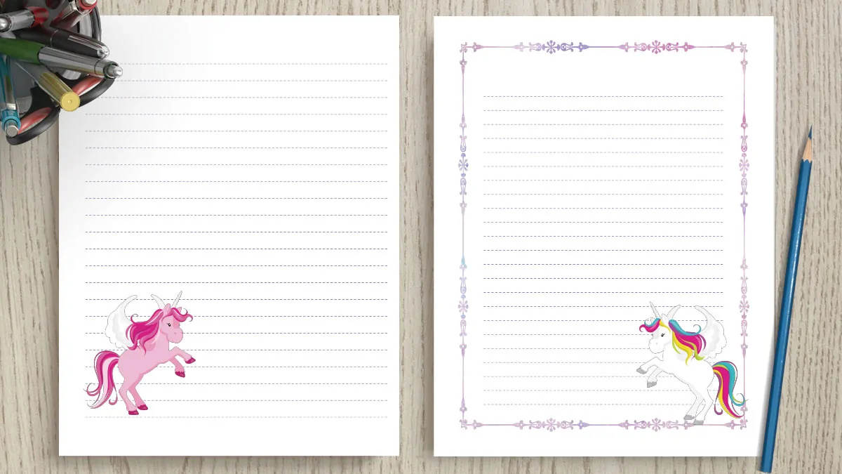 lined paper printable cute