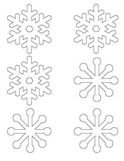 40+ Free Snowflake Stencils & Templates - The Artisan Life