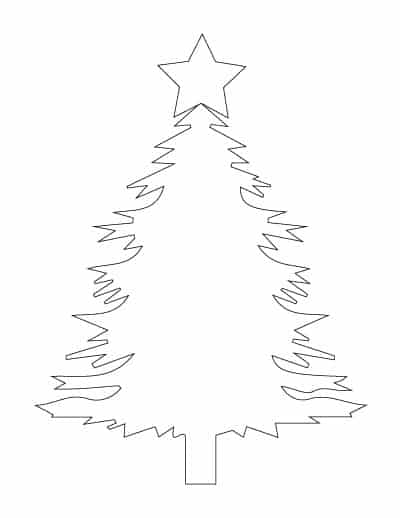 Christmas-tree-with-star-coloring-page