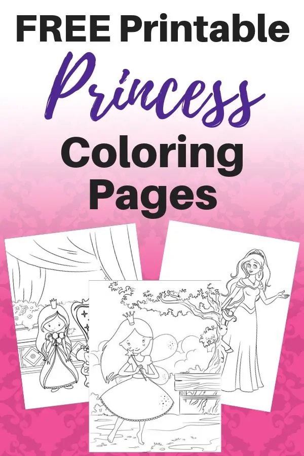Free printable princess coloring pages