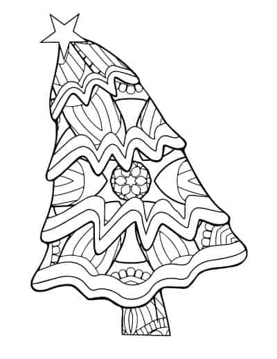 bent-over-Christmas-tree-adult-coloring-page