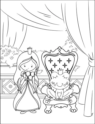 princess-with-throne-and-frog