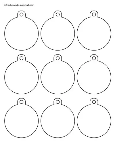 printable christmas ornament shapes