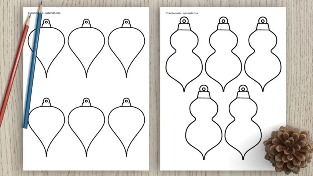Free printable ornament templates