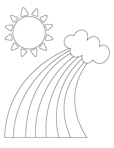 half sunshine coloring pages