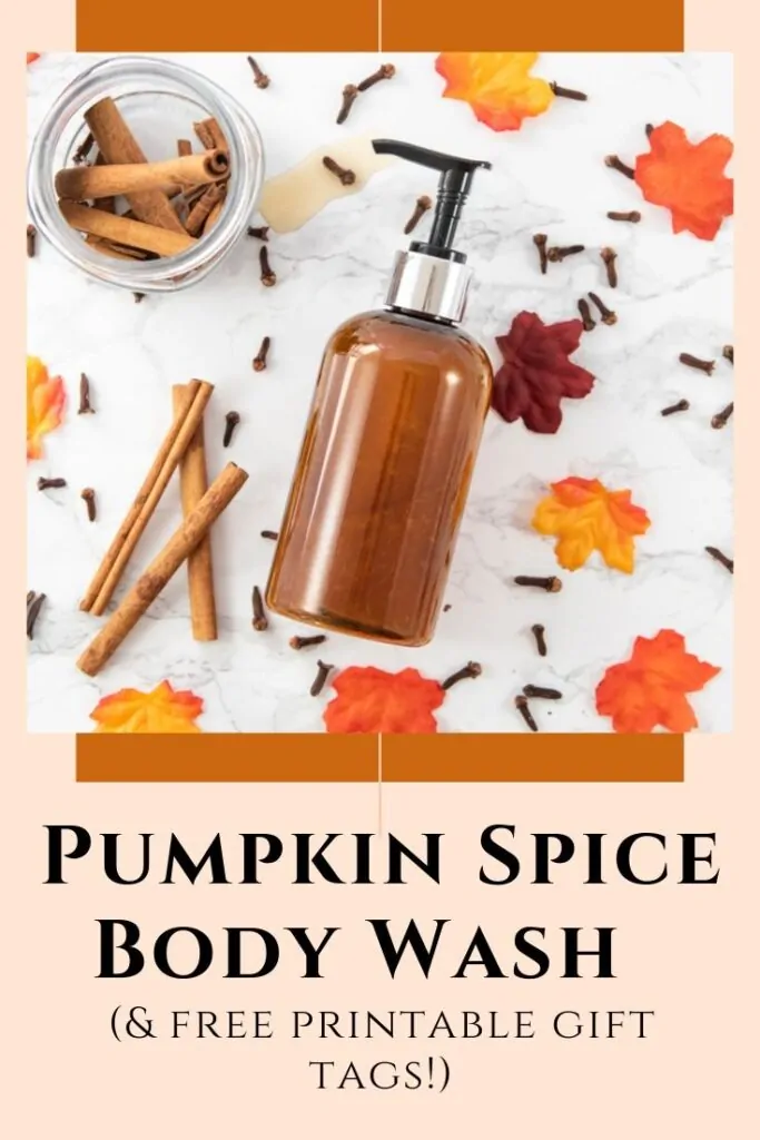 pumpkin spice body wash recipe