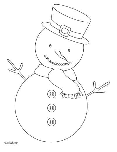snowman with topcoat