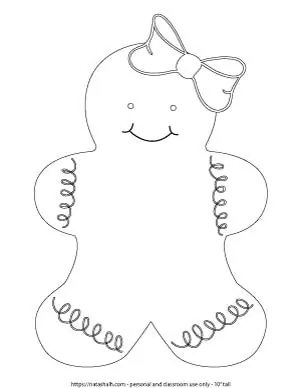 gingerbread woman template