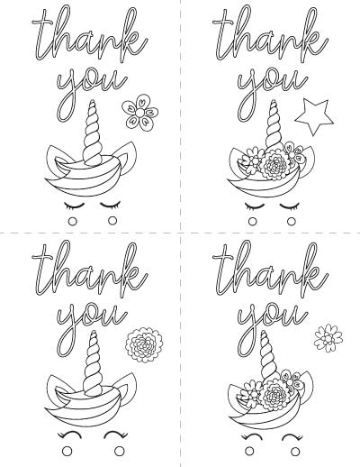 free printable thank you cards black and white