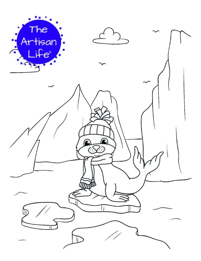 free iceberg coloring pages