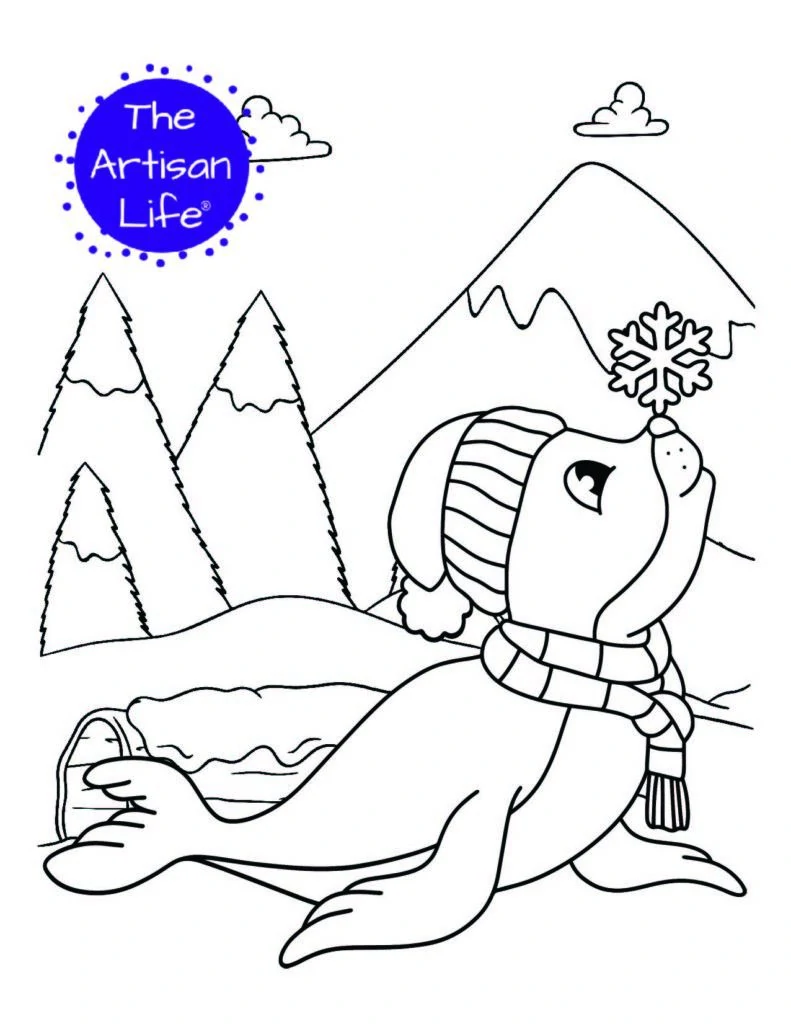 20+ Free Printable Winter Animal Coloring Pages for Kids - The Artisan Life