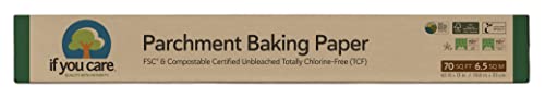 If You Care Parchment Baking Paper 70 Sq Ft Roll, Unbleached, Chlorine...
