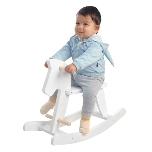 labebe - Wooden Rocking Horse, Baby Wood Ride On Toys for 18 Months Up,...