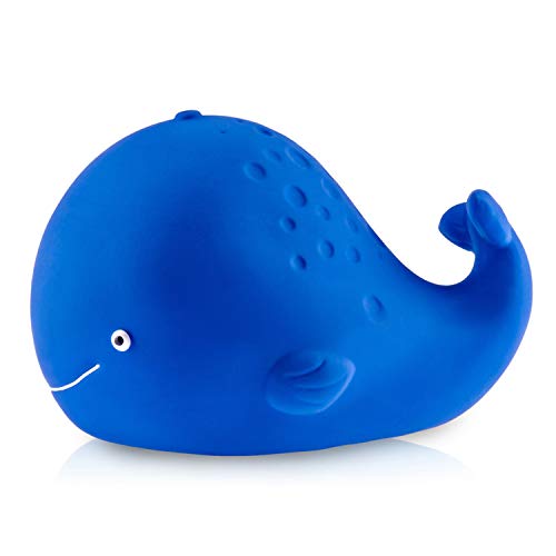 caaocho Pure Natural Rubber Baby Bath Toy - Kala The Whale - Without Holes,...
