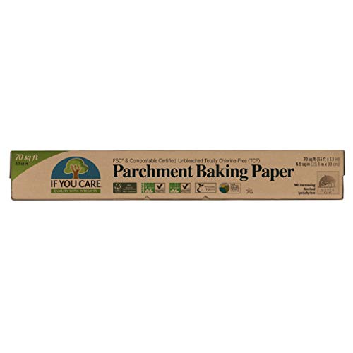 If You Care Parchment Baking Paper – 70 Sq Ft Roll - Unbleached, Chlorine...