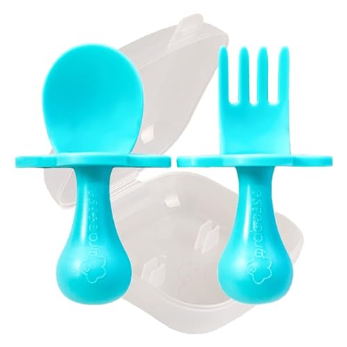 Grabease Toddler Utensils Toddler Spoons and Forks Baby Cutlery Toddler...