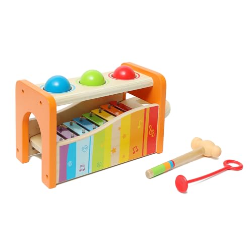 Hape Pound & Tap Bench with Slide Out Xylophone - Award Winning Durable...