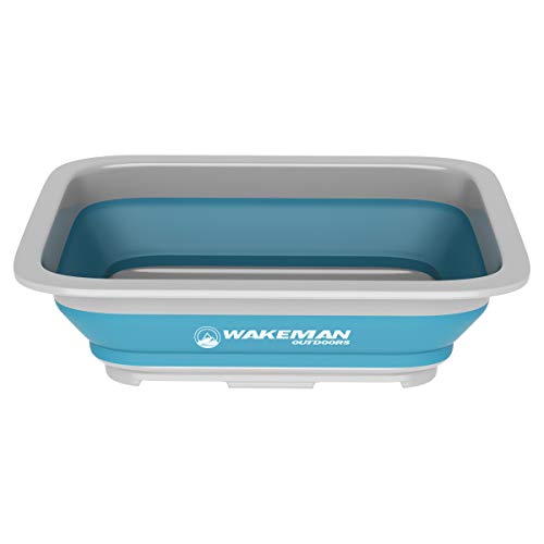 Wakeman Outdoors Collapsible Multiuse Wash Bin- Portable Wash Basin/Dish...