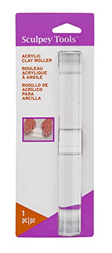 Sculpey Tools™ 8" Acrylic Roller, essential clay tool, use with multiple...