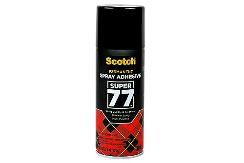Scotch Super 77 Multipurpose Adhesive Spray, Bonds to Fabric, Cardboard,...