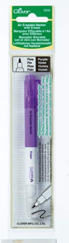 Clover 5032 Purple Fine Air Erasable Marker with Eraser