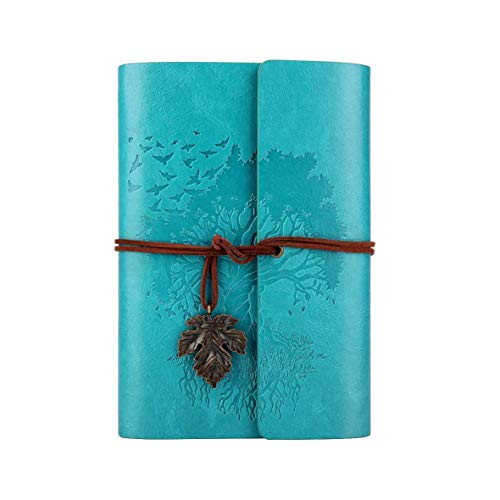 Big Tree PU Leather Refillable Journal Notebook Blank Pages Premium Retro...