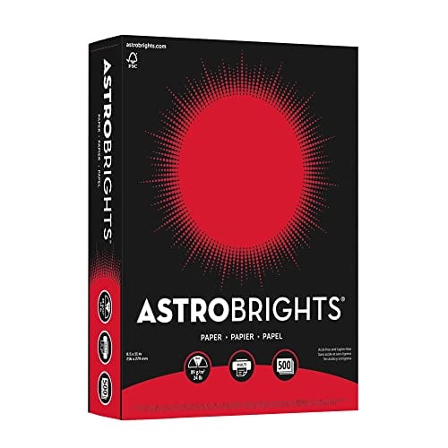 Astrobrights 491619 Astrobrights Multipurpose Paper 24 lbs 8.5-Inch x...