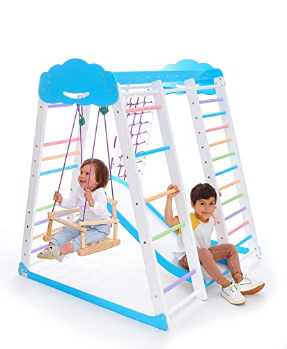 Indoor Playground Toddler Climber Slide – Kids Jungle Gym Playset –...