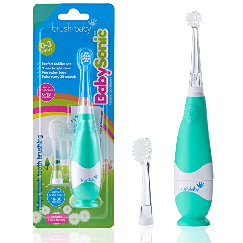 brush-baby BabySonic Infant and Toddler Electric Toothbrush for Ages 0-3...