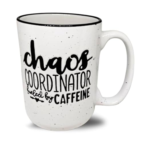 Cute Funny Coffee Mug for Women - Chaos Coordinator Fueled By Caffeine -...