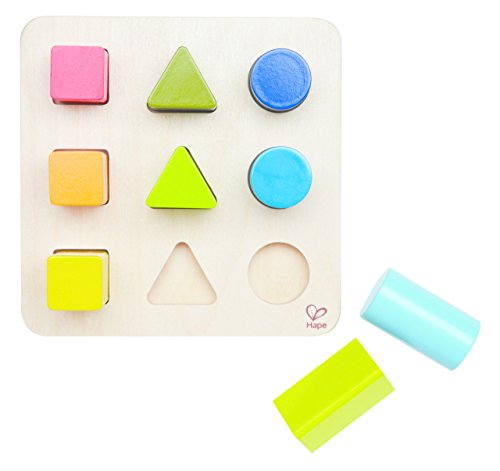 Hape Wooden Color and Shape Sorter Toy| Puzzle Board Montessori Preschool...