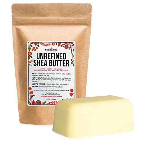 Better Shea Butter Raw Shea Butter | African, Unrefined, 100% Pure | Skin...