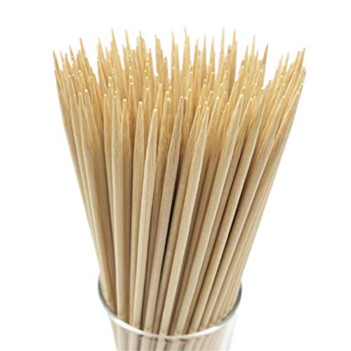 HOPELF 10" Natural Bamboo Skewers for...