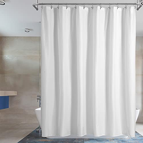 Waterproof Fabric Shower Curtain or Liner Microfiber - Soft Cloth & Hotel...