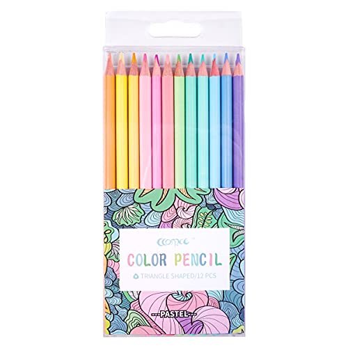 ECOTREE Macaron Colored Pencils, soften wood, Pastel coloring for adult and...