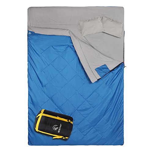 REDCAMP Double Sleeping Bag for Camping,2 Person Sleeping Bags with 2...