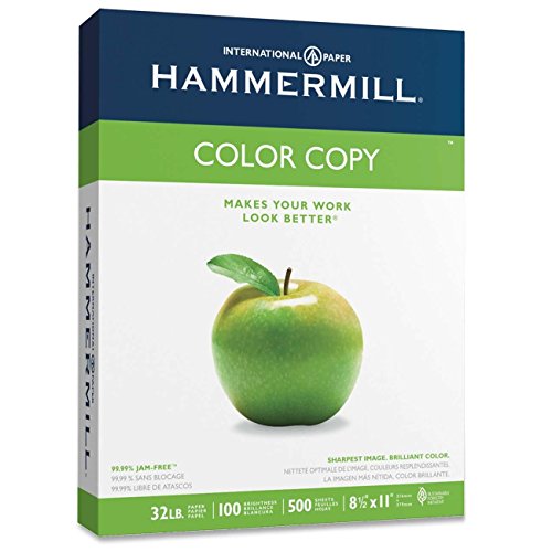 Hammermill Printer Paper, Premium Color 32 Lb Copy Paper, 8.5 x 11 - 1 Ream...