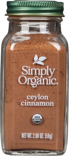 Simply Organic Ceylon Ground Cinnamon, 2.08 Ounce, Non-GMO Organic Cinnamon...