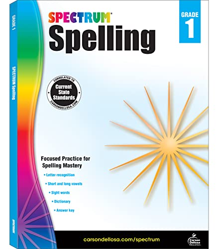 Spectrum 1st Grade Spelling Workbook, Phonics and Handwriting Practice With...