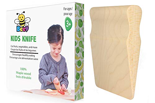Maple Wood Kids Knife, Kitchen Tool for Toddler and Kids Cooking. Made In...